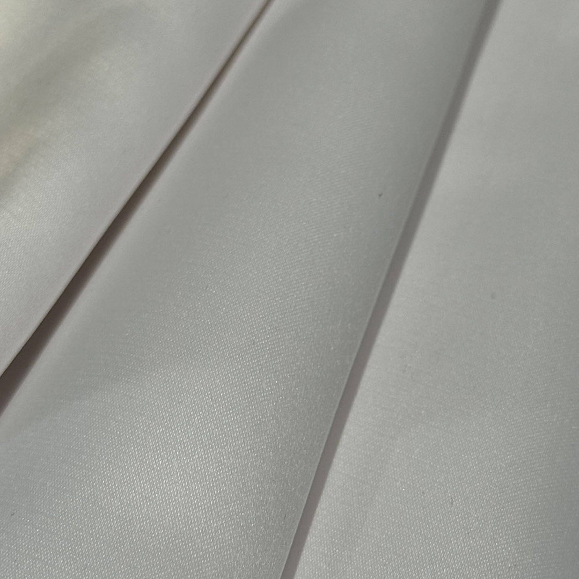 Casa Collection Diamond White Heavy Satin Fabric